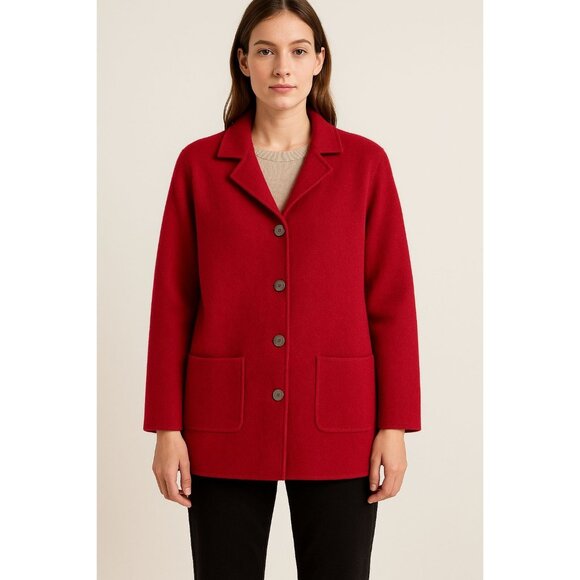 Talbots Womens Vintage Boiled Wool Jacket Cabincore Camping Outdoors s - Picture 1 of 9